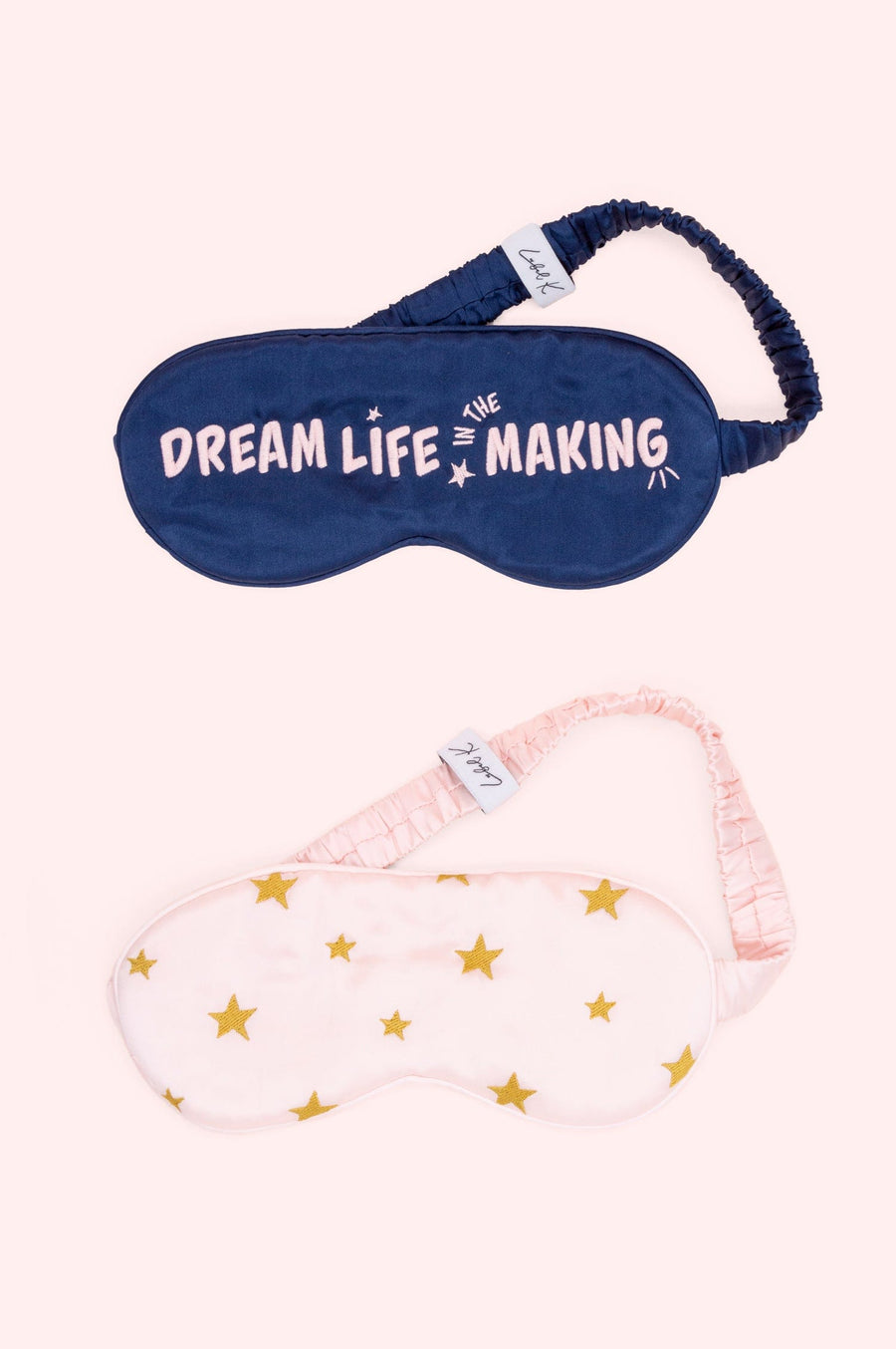 Sleeping Mask Duo • Blue & Pink Silk