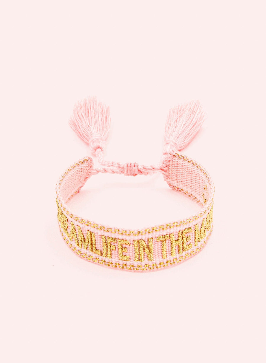 Dream Life in the Making • Bracelet tissé Rose & doré