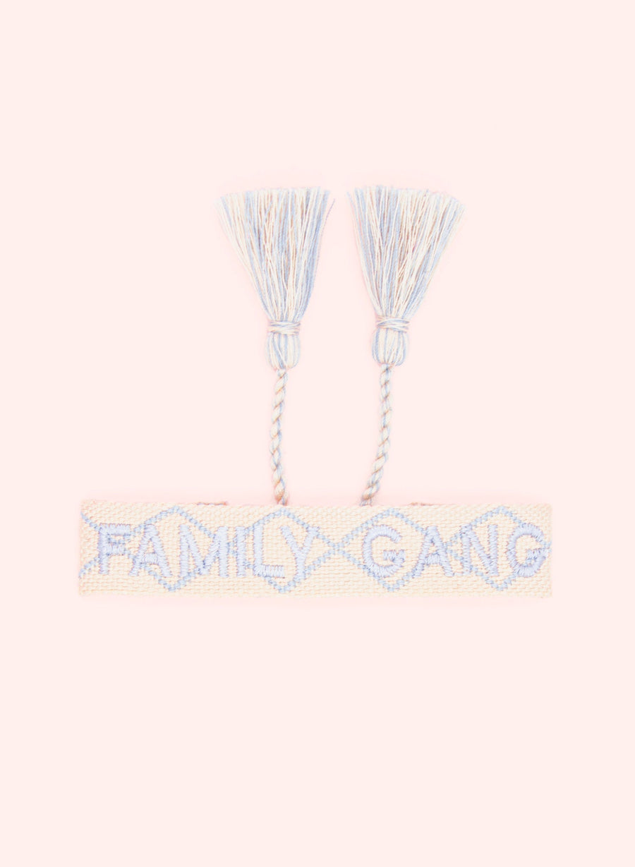 Family Gang • Bracciale Bianco e Blu cielo