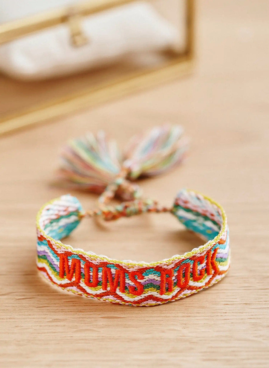 Moms Rock Armband Duo • Geweven Veelkleurig