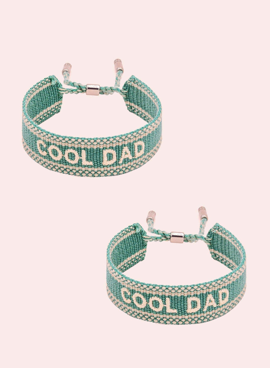 Duo di bracciali Cool Dad - Verde intrecciato