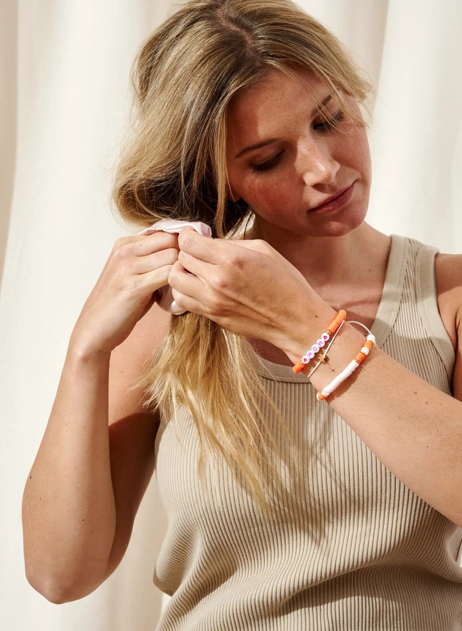 Mom • Bracelet de perles Orange