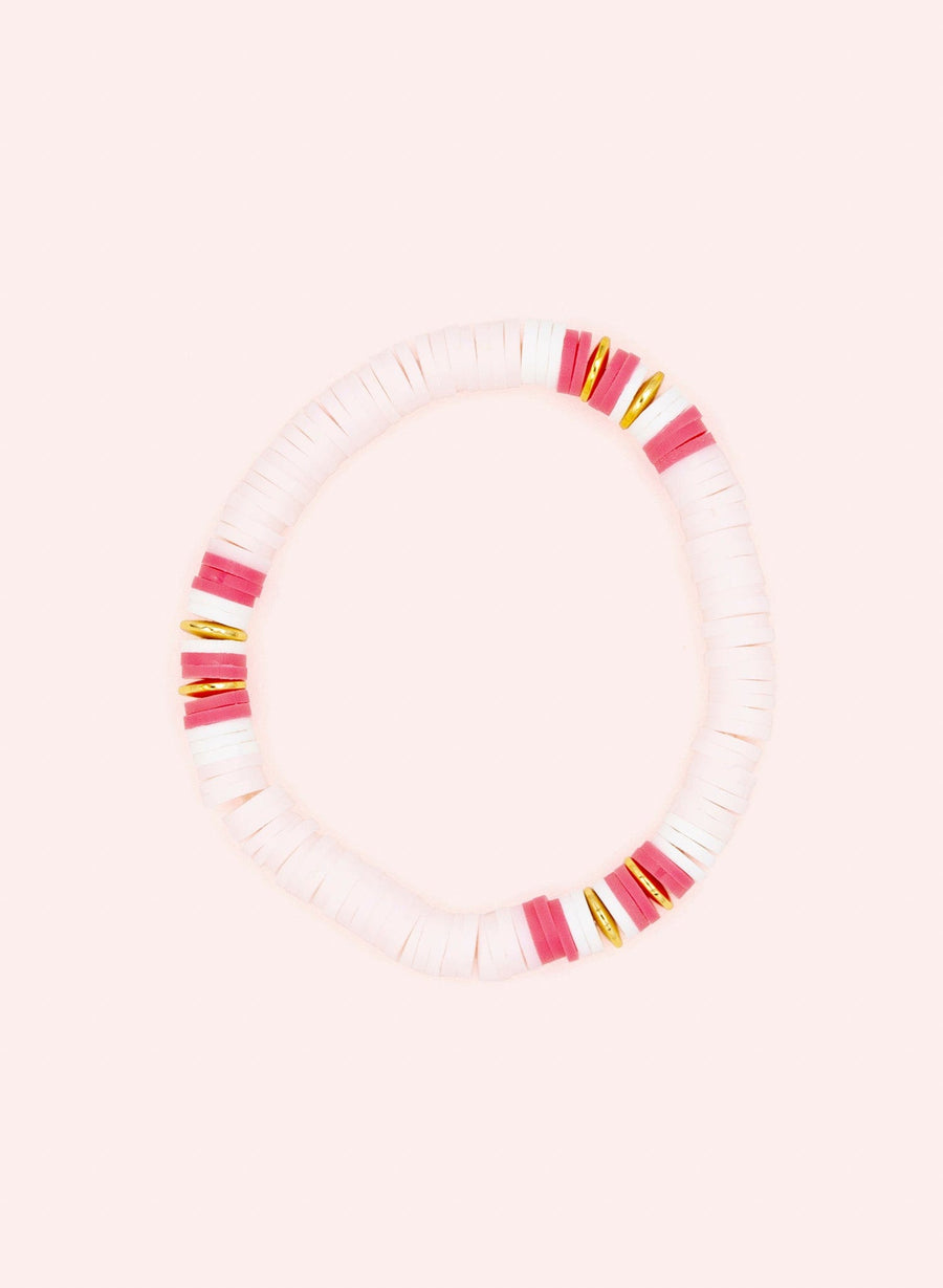 Pearl Bracelet • Pink, White & Gold