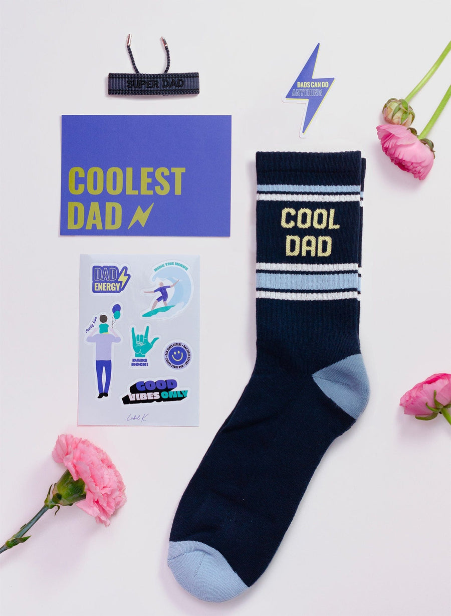 Chaussettes de papa cool • Bleu foncé et bleu clair