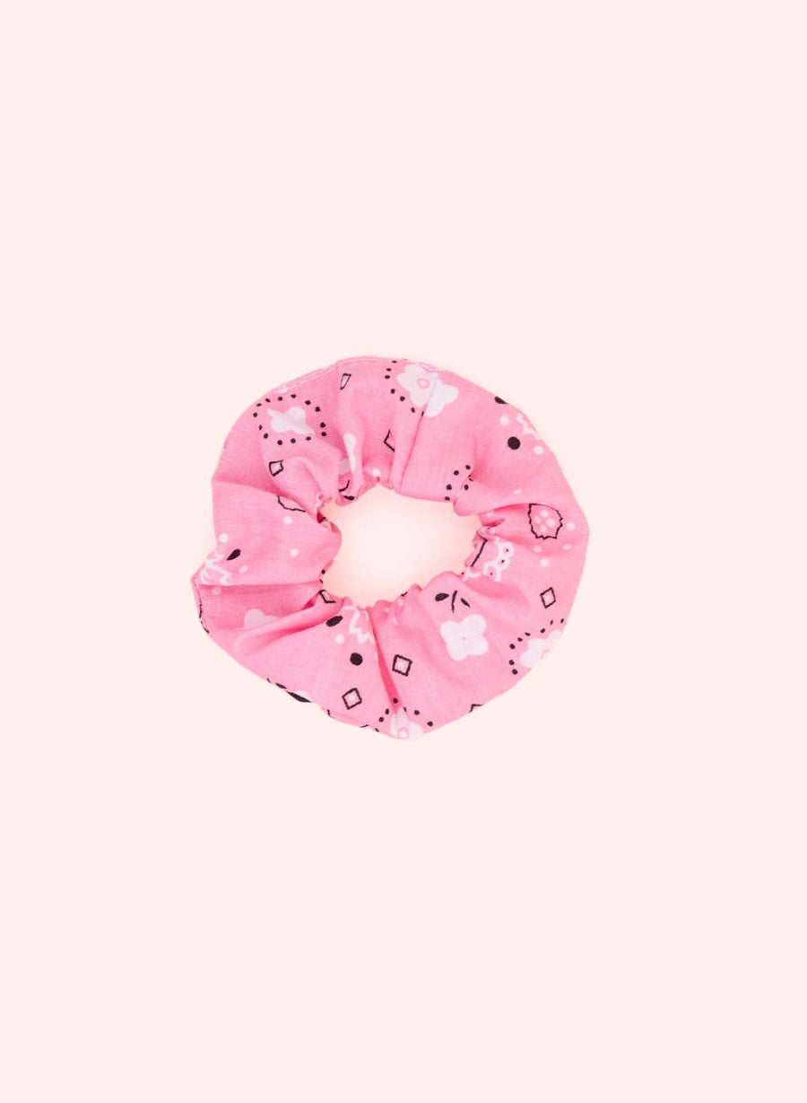 Kleine Scrunchie • Roze Bandana