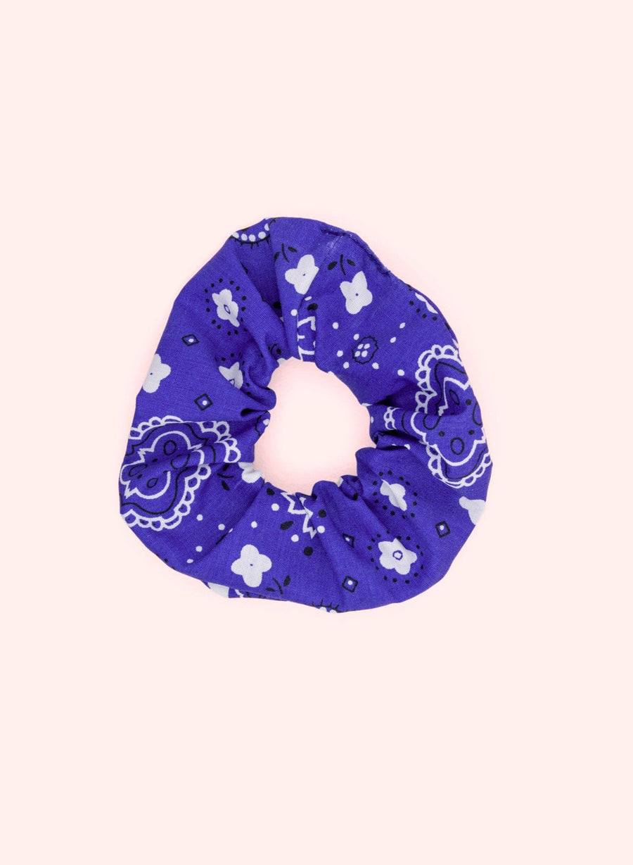 Scrunchie • Koningsblauwe Bandana