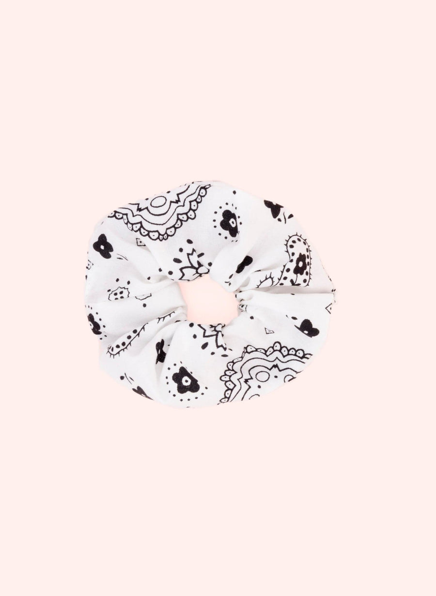 Scrunchie • Witte Bandana