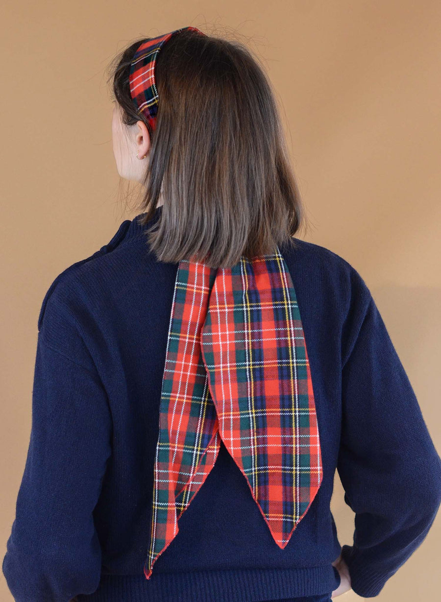 Headband • Red Tartan