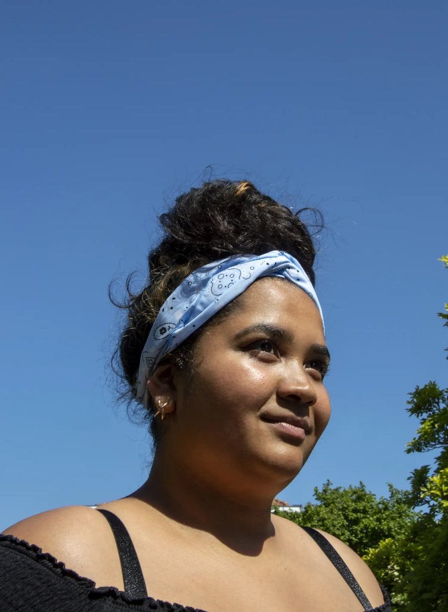 Headband • Sky Blue Bandana