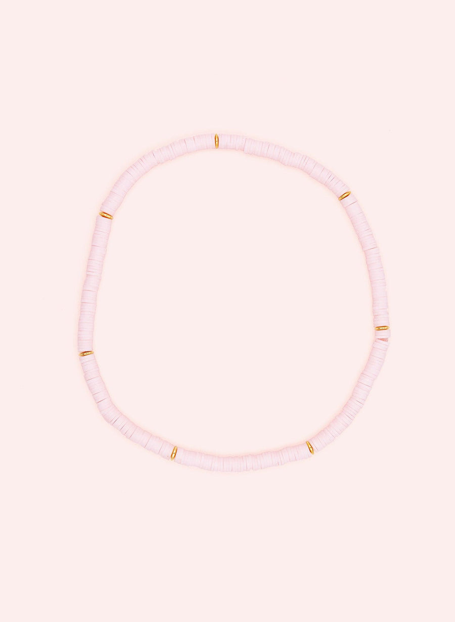 Collier de perles - rose pâle