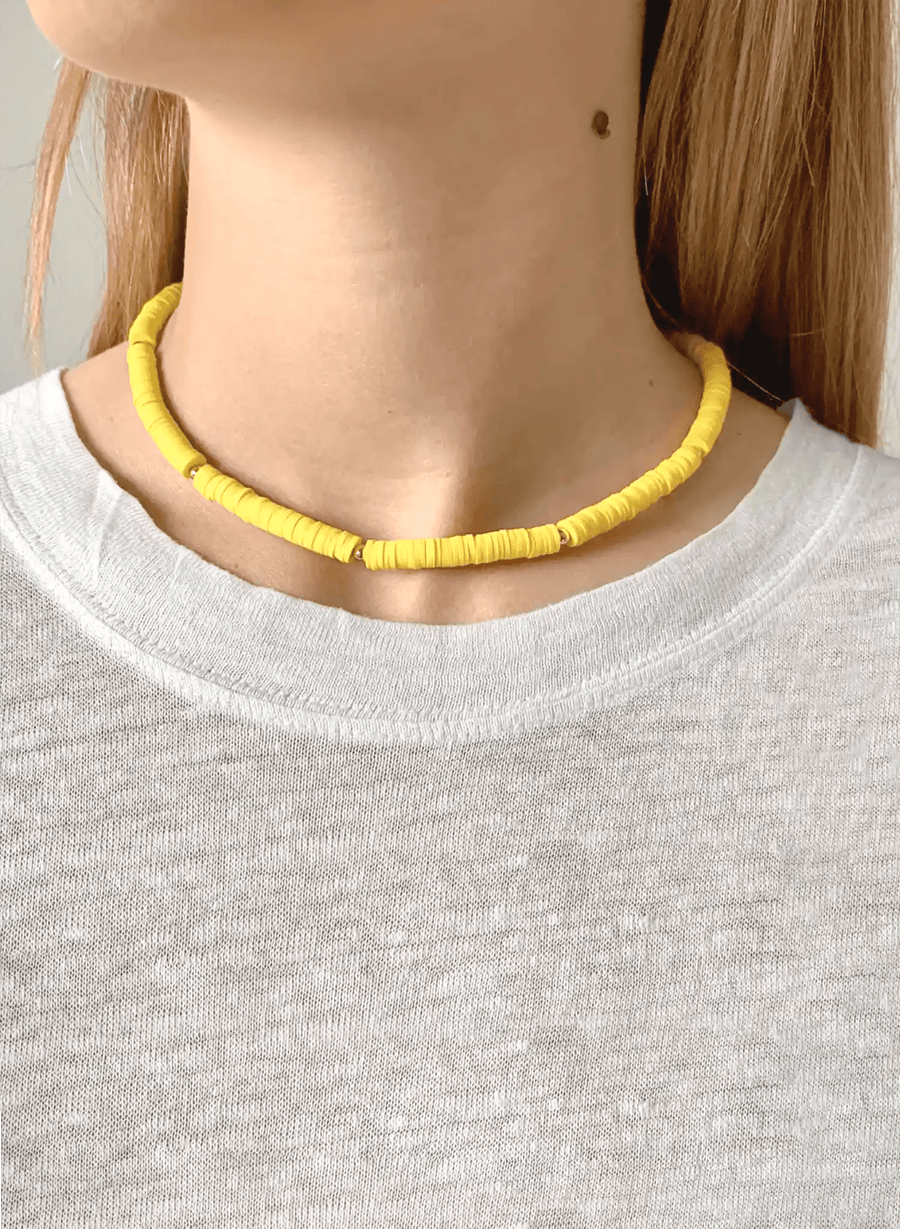 Pearl Necklace • Yellow & Gold