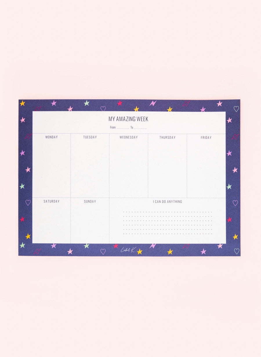 My Amazing Week • Weekly Block Planner (50 sheets)