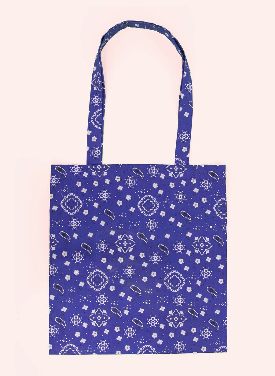 Sac fourre-tout • Bandana bleu royal