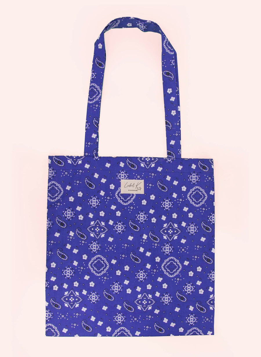 Sac fourre-tout • Bandana bleu royal